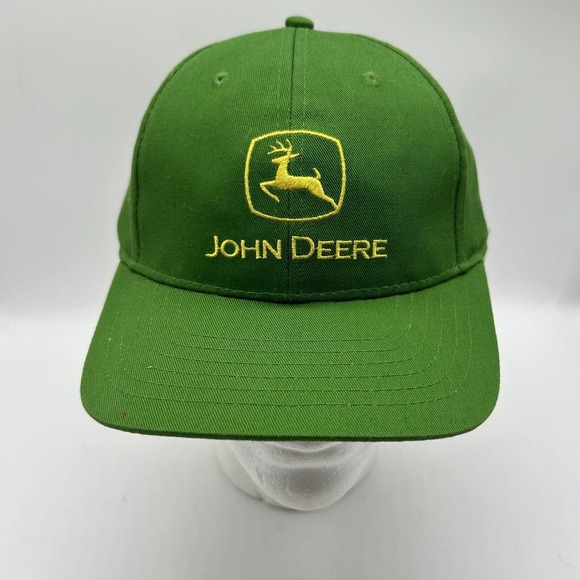 John Deere K-Products Official Green Hat Cap Adjustable Strap Snap Back NEW - Picture 1 of 7